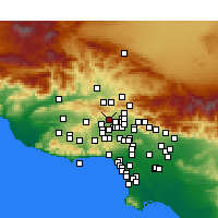 Nearby Forecast Locations - Porter Ranch - карта