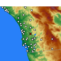 Nearby Forecast Locations - Poway - карта