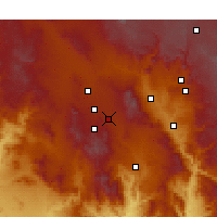 Nearby Forecast Locations - Prescott Valley - карта