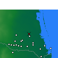 Nearby Forecast Locations - Реймондвилл - карта