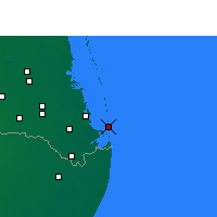 Nearby Forecast Locations - South Padre Island - карта