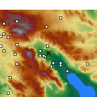Nearby Forecast Locations - Thousand Palms - карта