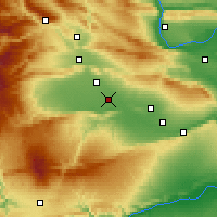 Nearby Forecast Locations - Toppenish - карта