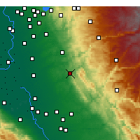 Nearby Forecast Locations - Valley Springs - карта