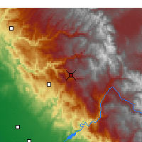 Nearby Forecast Locations - Йосемитский национальный парк - карта