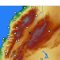 Nearby Forecast Locations - Баальбек - карта