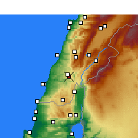 Nearby Forecast Locations - Qana - карта