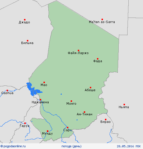 обзор Чад Африка пргностические карты