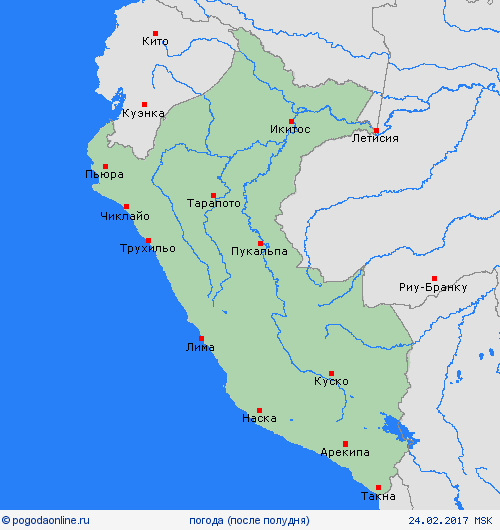 обзор Перу Юж. Америка пргностические карты