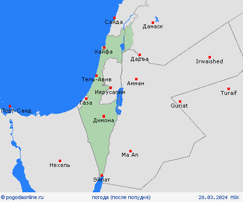 обзор Израиль Азия пргностические карты