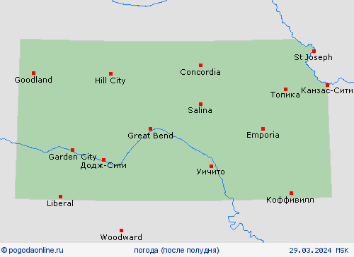 обзор Канзас Север. Америка пргностические карты