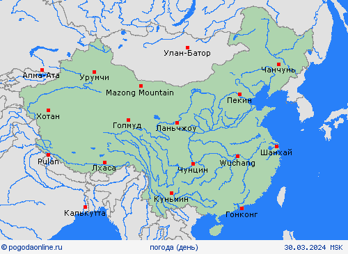 обзор Китай Азия пргностические карты