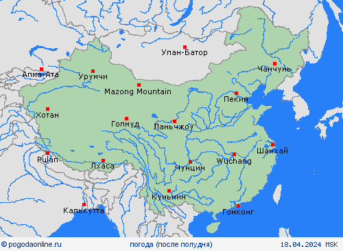 обзор Китай Азия пргностические карты