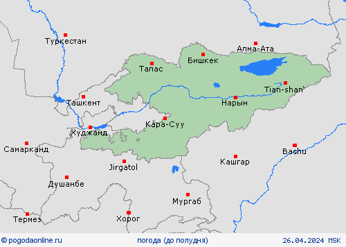 обзор Киргизия Азия пргностические карты