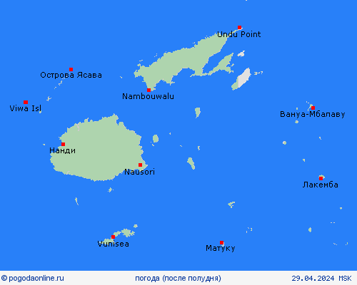 обзор Фиджи Океания пргностические карты
