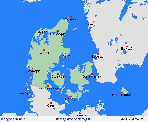 обзор Дания Европа пргностические карты