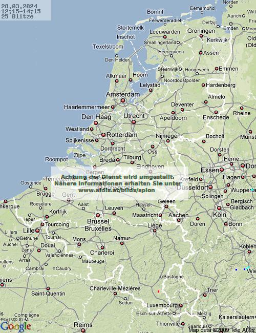 молния Нидерланды 13:15 UTC чт, 28.03.2024