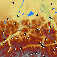 Nearby Forecast Locations - Кёссен - карта