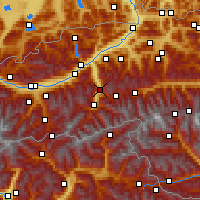 Nearby Forecast Locations - Циллерталь - карта