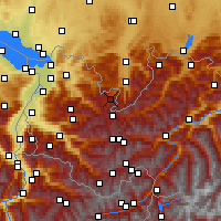 Nearby Forecast Locations - Kleinwalsertal - карта