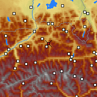 Nearby Forecast Locations - Кицбюэль - карта