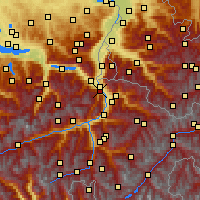 Nearby Forecast Locations - Pizol - карта