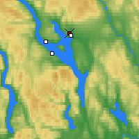 Nearby Forecast Locations - Hamar Аэропорт - карта
