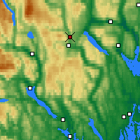 Nearby Forecast Locations - Конгсберг - карта