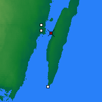 Nearby Forecast Locations - Эландский мост - карта