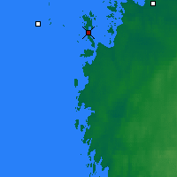 Nearby Forecast Locations - Korsnas Bredskaret - карта