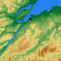 Nearby Forecast Locations - Инвернесс - карта