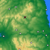 Nearby Forecast Locations - Нортамберленд - карта