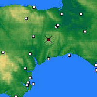 Nearby Forecast Locations - Тонтон - карта
