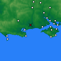 Nearby Forecast Locations - Борнмут - карта