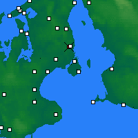 Nearby Forecast Locations - Jægersborg - карта