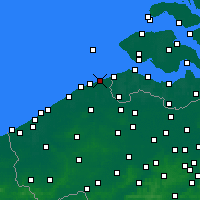 Nearby Forecast Locations - Кнокке-Хейст - карта