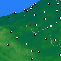 Nearby Forecast Locations - Poperinge - карта