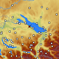 Nearby Forecast Locations - Гюттинген - карта