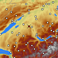 Nearby Forecast Locations - Цолликофен - карта