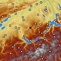 Nearby Forecast Locations - Лангнау-им-Эмменталь - карта