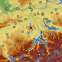 Nearby Forecast Locations - Мозен - карта