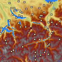 Nearby Forecast Locations - Гларус - карта