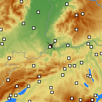 Nearby Forecast Locations - Базель - карта