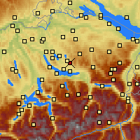 Nearby Forecast Locations - Хинвиль - карта