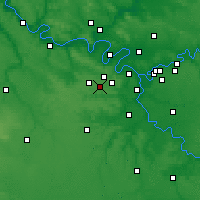 Nearby Forecast Locations - Toussus-le-Noble - карта
