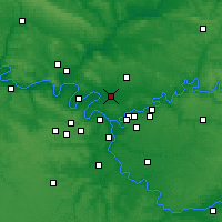 Nearby Forecast Locations - Ле-Бурже - карта