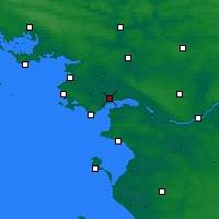 Nearby Forecast Locations - Сен-Назер - карта