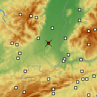 Nearby Forecast Locations - Мюлуз - карта