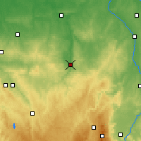 Nearby Forecast Locations - Монлюсон - карта