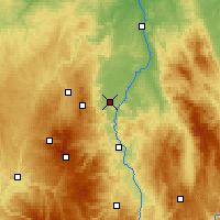 Nearby Forecast Locations - Клермон-Ферран - карта